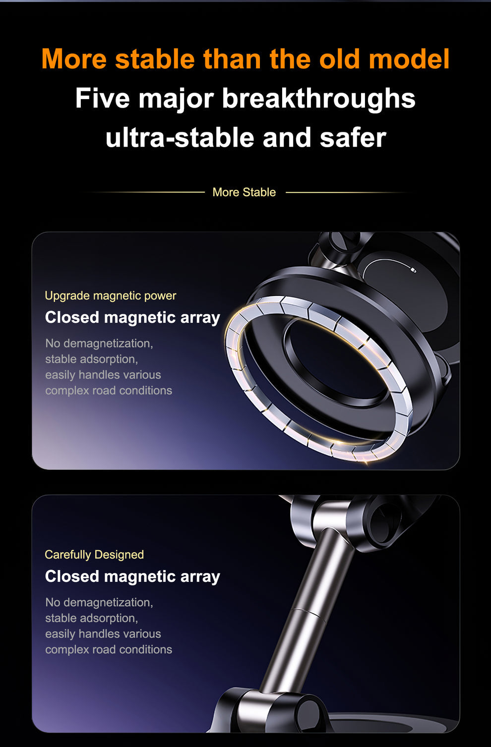 Vacuum Magnetic Suction Phone Holder