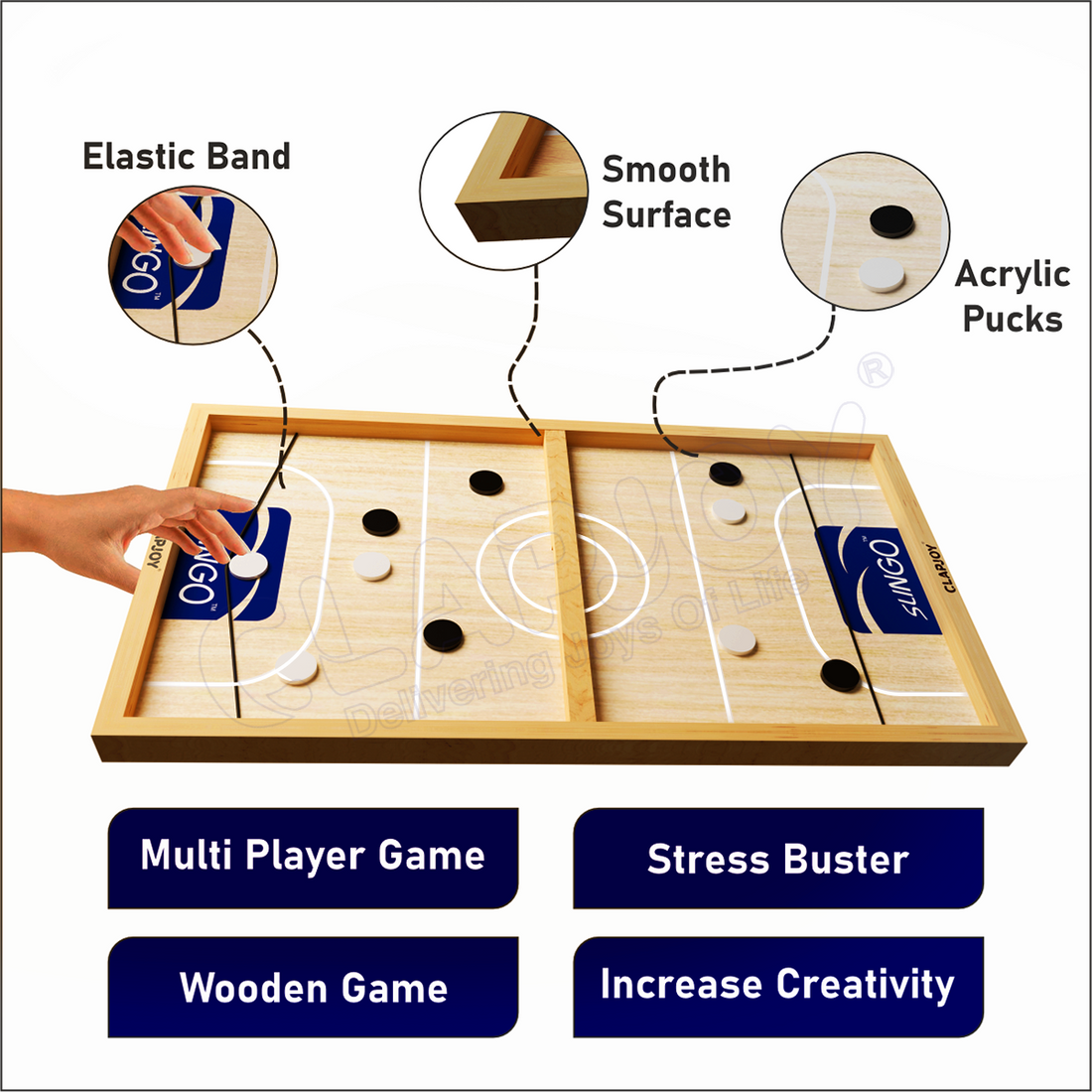 Fingers Battle Catapult Basketball Football Sling Puck Board Game